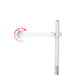 Medical Rolling Cart with VESA Articulating Arm, Basket, and Power Strip Holder CTA DIGITAL