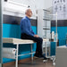 Medical Rolling Cart with VESA Articulating Arm, Basket, and Power Strip Holder CTA DIGITAL