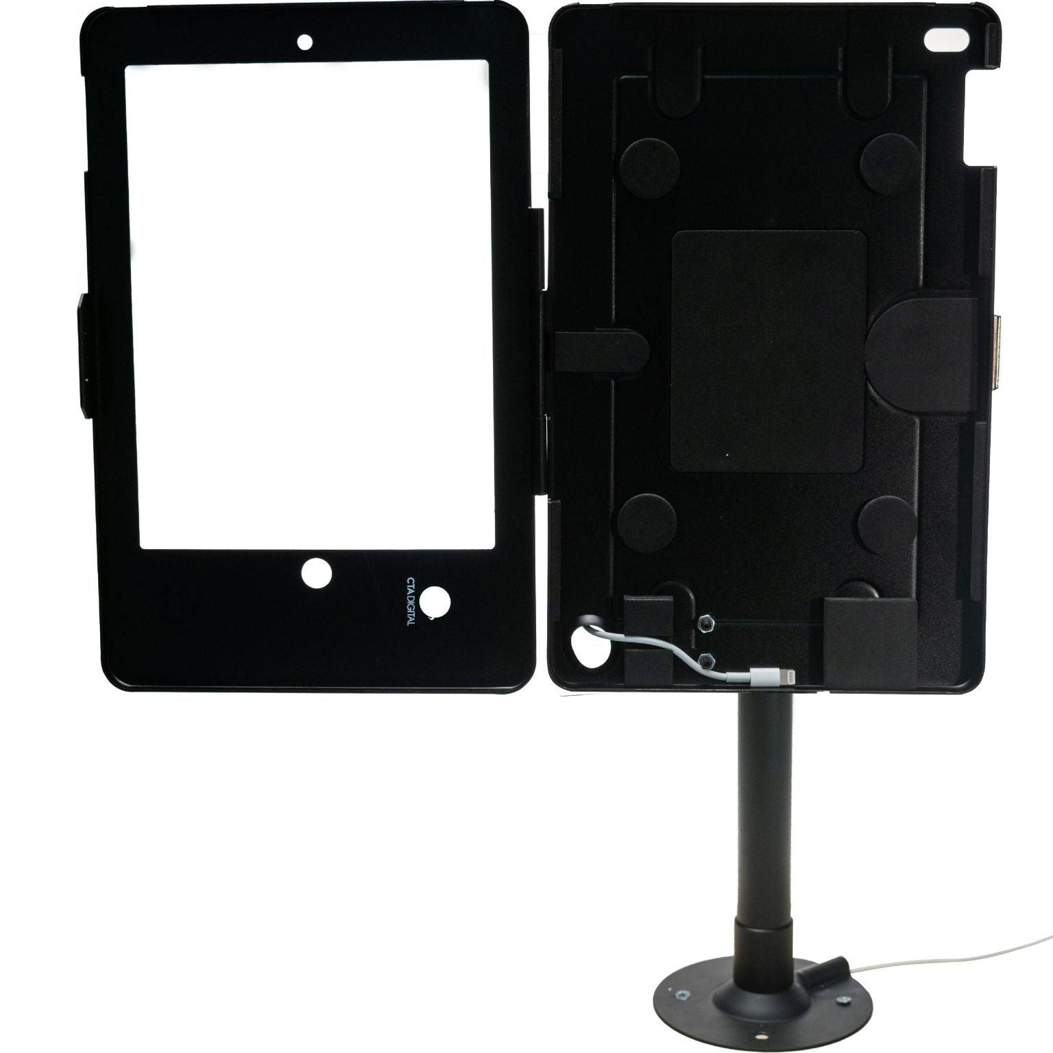 Height-Adjustable Tabletop Security Elbow Mount for iPad Pro 9.7, iPad (Gen. 5-6), iPad Air (Gen. 1-2)